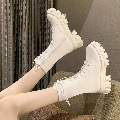 DUNIA FASHION - DF 693 Sepatu Wanita Sneakers Boots Import Premium Quality