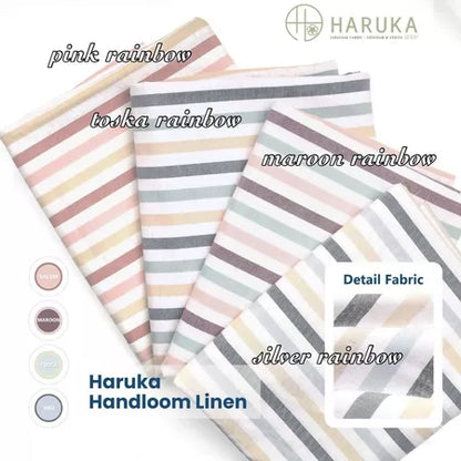 CITY PANTS - CELANA TIDUR TIPIS PANJANG WANITA KANTOR KULIAH MOTIF GARIS KULOT PINSTRIPE KARET LEMBUT LOOSE KOREAN