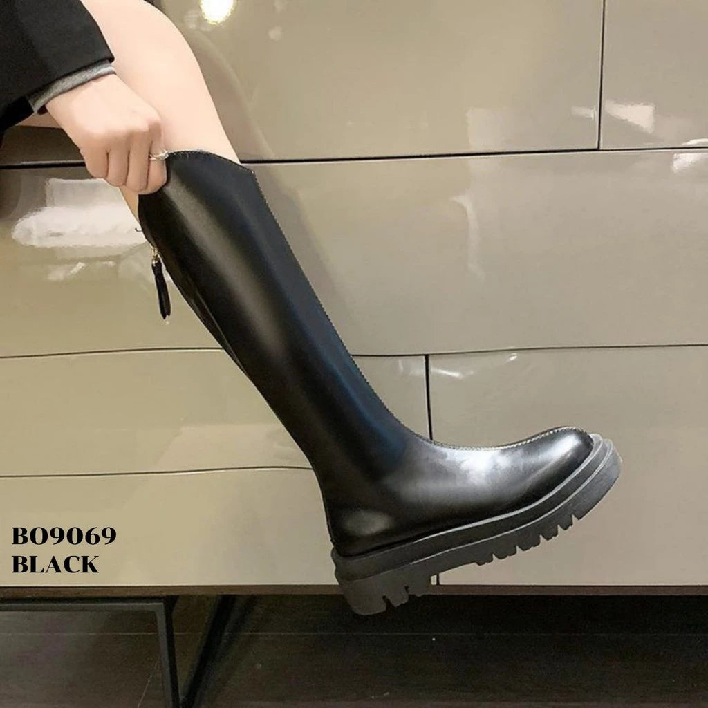 WYN Sepatu Long Boots Flat Korea BO9069