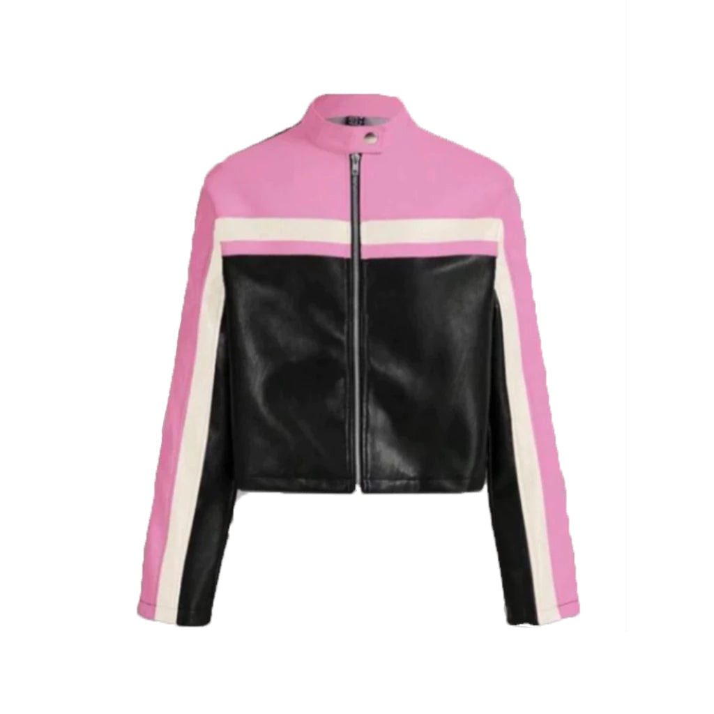 Jaket Kulit wanita dan pria cropped 3 colors streetwear daily use