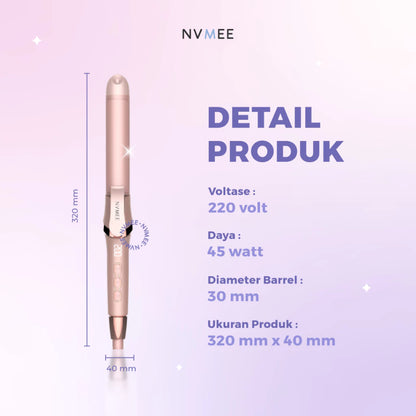 PRE - ORDER] NVMEE - Catokan Rambut 2in1 LED Touch Sagitarius Hair Styler