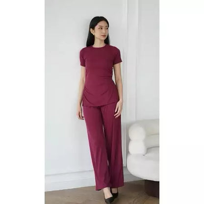 ONESET KIMMY KNIT RIB / SETELAN WANITA KOREAN STYLE / ONE SET BAJU MUSLIM RAJUT ATASAN BAWAHAN FASHION WANITA /