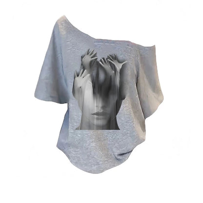 Sabrina T-shirt Oversize pressure Baju Kaos Korean Style | Pria Wanita /367