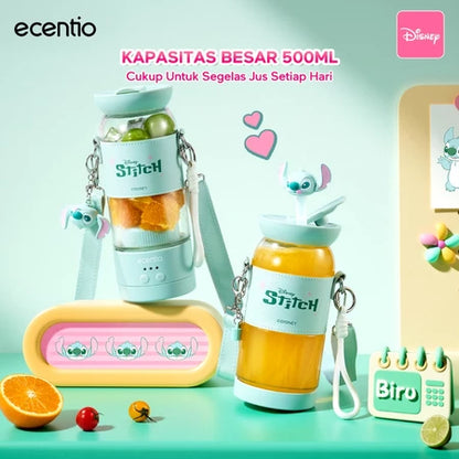 ecentio juicer portable 10 pisau juicer buah tanpa ampas 380ml+380ml blender jus buah juicer hand blender blender jus blender