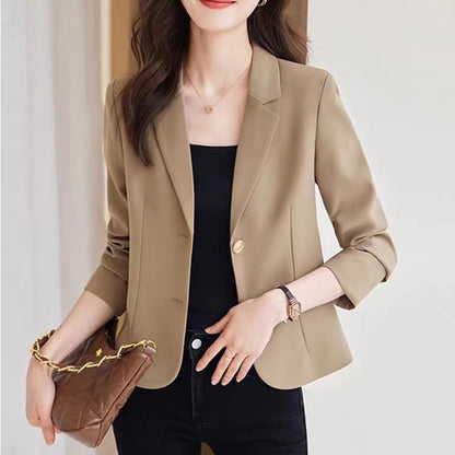 EMITA BLOOM blazer hitam polos fit body wanita kekinian panjang premium elegant korean style oversize jumbo terbaru 2026 baju outer