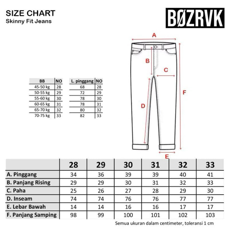 BOZRVK Ripped Jeans Skinny Fit Black Wash Stretch
