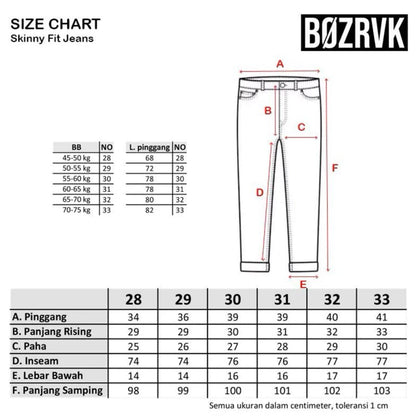 BOZRVK Ripped Jeans Skinny Fit Black Wash Stretch