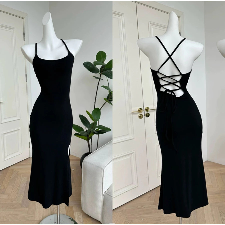 EMITA BLOOM long dress hitam panjang wanita party dress sexy elegant korean style dress pesta import dress press body panjang outfit