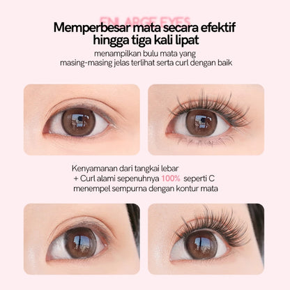 MLEN DIARY Bulu Mata Palsu Cotton Candy Seri Natural Simulasi Iblis Murni Liar Riasan Mata Bulu Mata Peri bulu mata eyelash extension