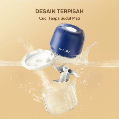 ecentio chopper mini blender chopper coper daging dan bumbu blender bumbu dapur blender portable 250ml 6 Pisau peralatan dapur