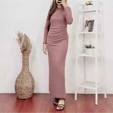Givina Dress Knit Wanita Woman Knit Long Dress | ORINA DRESS KNIT IBU HAMIL