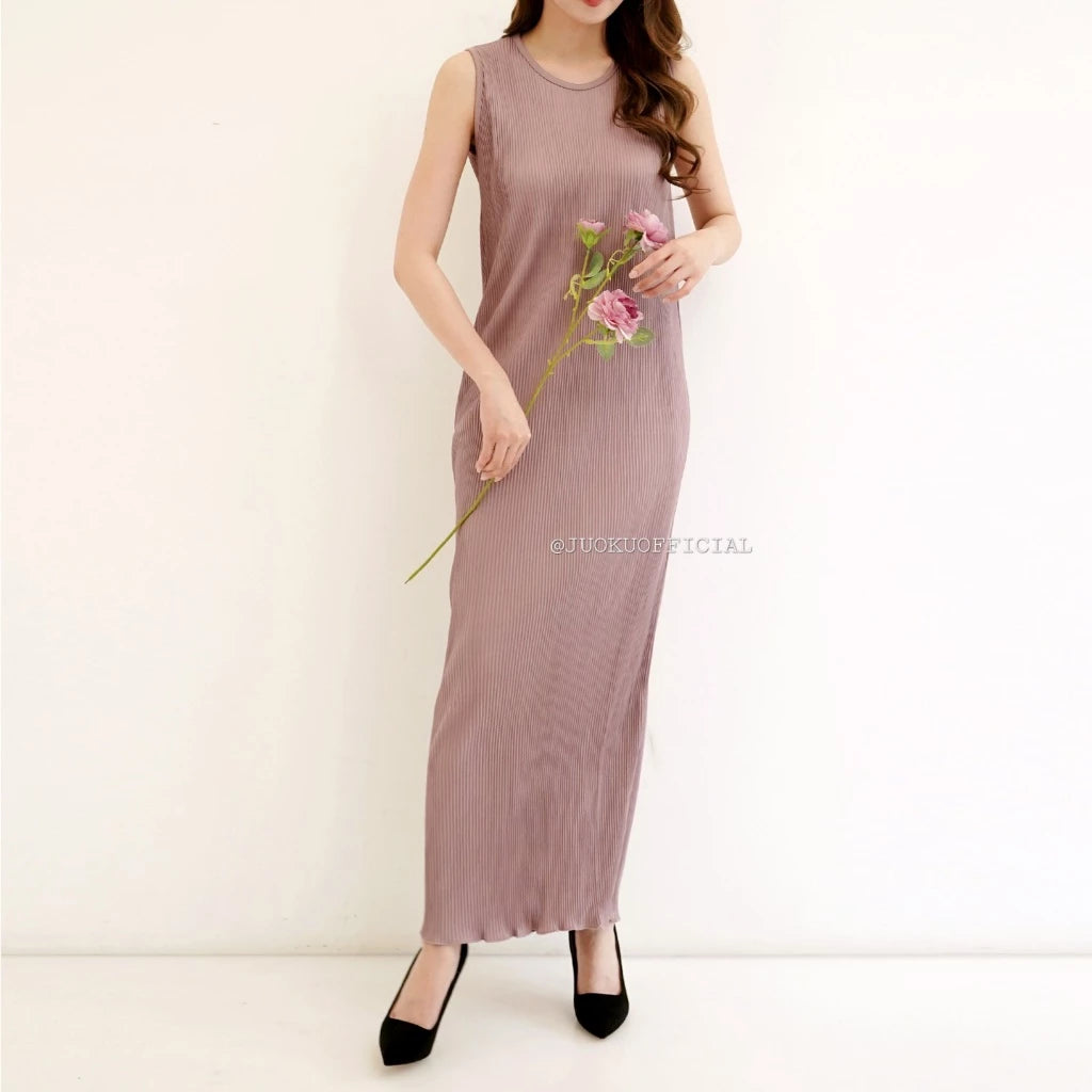 Inner Dress Span Wavy Plisket Lidi / Dress Wavy / Dress Span / Dress Polos Plisket / Inner Plisket / Dress Plisket / Inner Pleated Dress