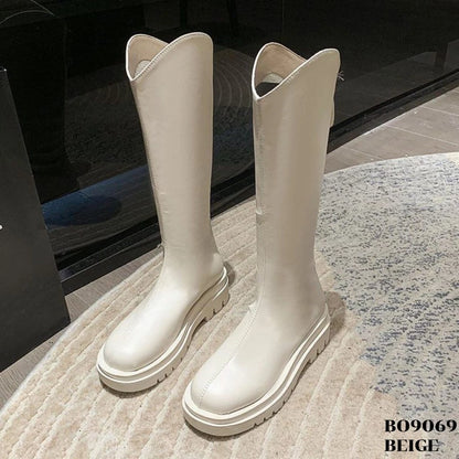 WYN Sepatu Long Boots Flat Korea BO9069
