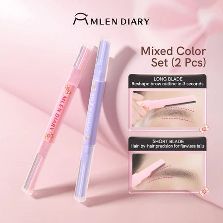 MLEN DIARY Pemangkas Alis Ujung Ganda Cukur Alis, Pemangkas Alis Serbaguna, Anti Gores, Untuk Pemula  5.0  198 penilaian 846 Terjual