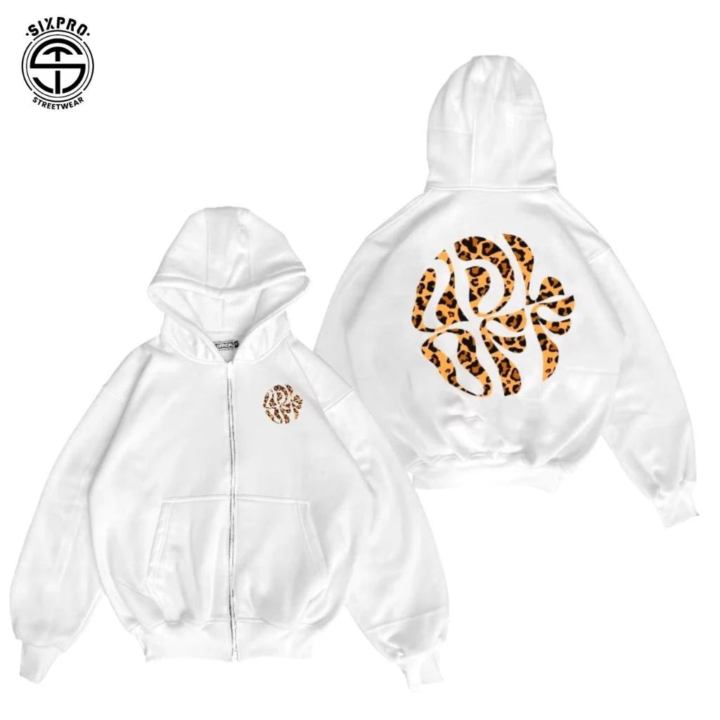 SIXPRO - Hoodie Boxy Zipper Elegance Biru Oversize Unisex Pria Wanita Termurah