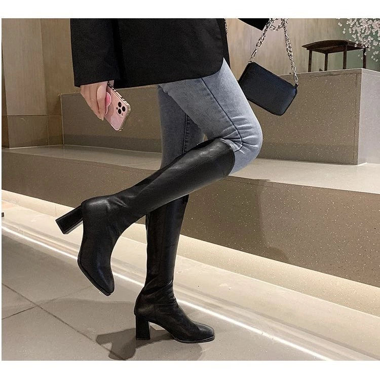 COD ASNK SEPATU BOOTS HEELS WANITA STYLE KOREA SPORT SHOES GT-333