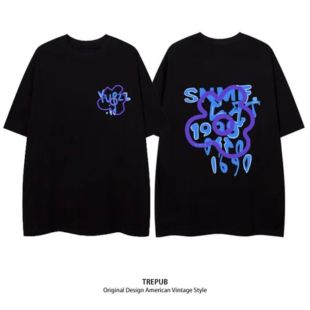 TREPUB.T-shirt Oversize Drink box Baju Kaos Korean Style | Pria Wanita /129