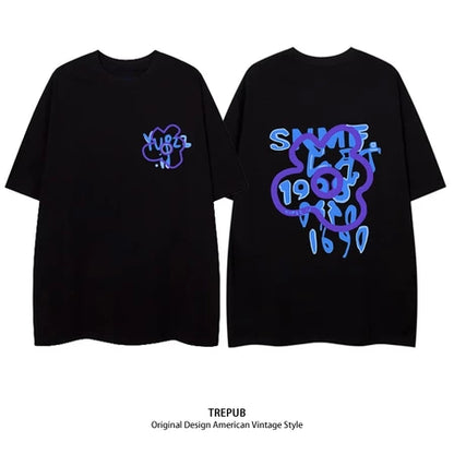 TREPUB.T-shirt Oversize Drink box Baju Kaos Korean Style | Pria Wanita /129