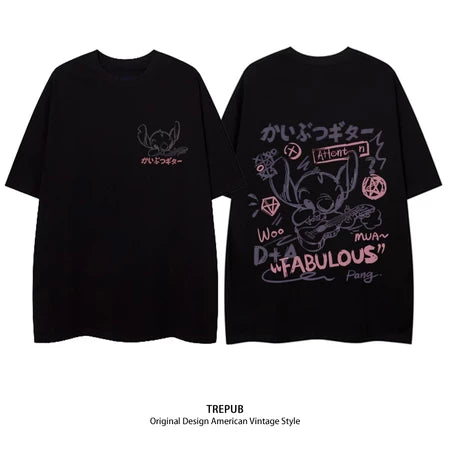 TREPUB.T-shirt Oversize Drink box Baju Kaos Korean Style | Pria Wanita /129