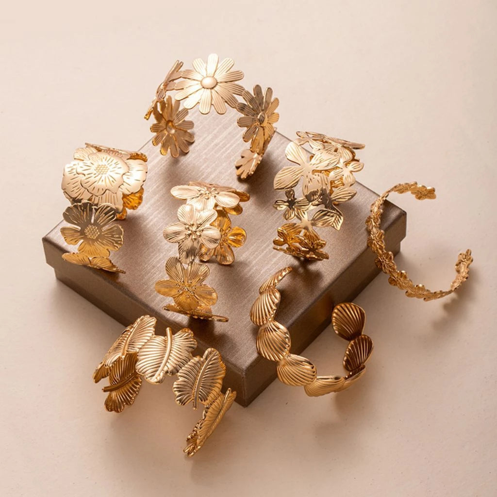 Gelang Bangle Model Terbuka Bracelet Aesthetic Gelang Wanita Simple Elegant