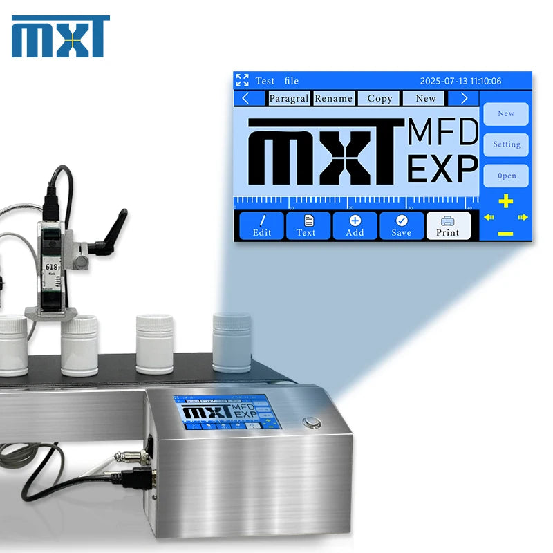 TIJ All-in-One Inkjet Printer with Transfer Belt High-resolution TIJ Inkjet Printer for Studios Available on Paper Wood