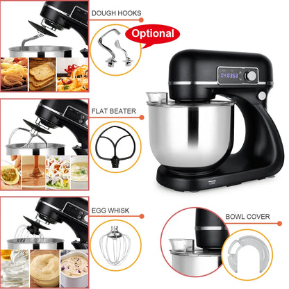 Professional 6L Dough Food Cake Bakery 800w Dough Mixer Cake Dough Mixer