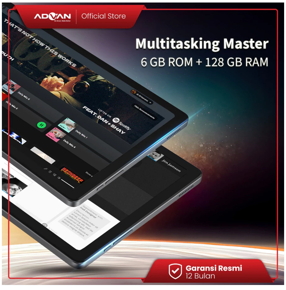 Advan Tab VX Lite 10.4" 4G LTE Tablet – Octa Core 2.0GHz Dual SIM
