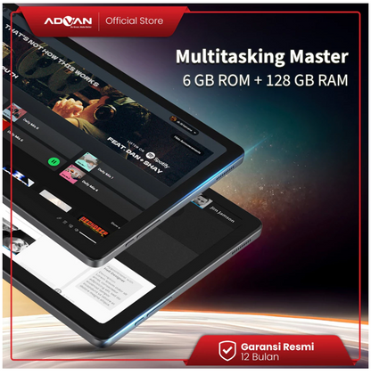 Advan Tab VX Lite 10.4" 4G LTE Tablet – Octa Core 2.0GHz Dual SIM