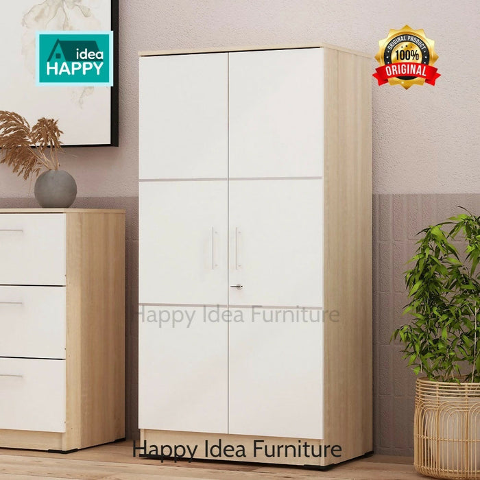 Lemari Pakaian Murah 2 Pintu Full Rak Lemari Anak Baby Locker Pira Metropolis - Alba BLS 60