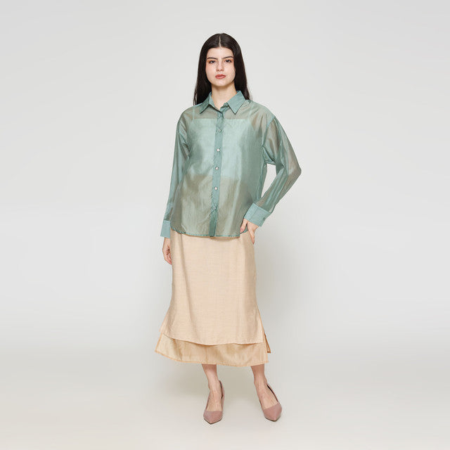 ZES Basic Lyocell Kemeja Oversize Wanita MELWT005 122383494