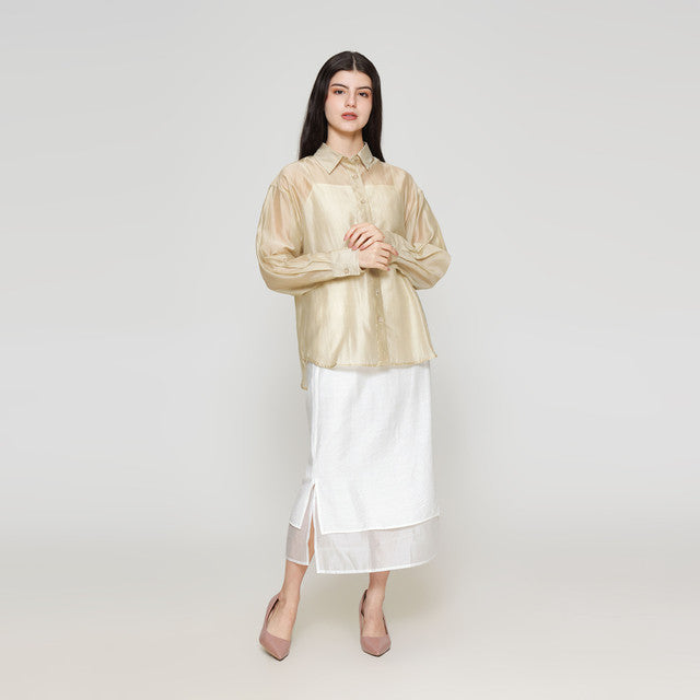 ZES Basic Lyocell Kemeja Oversize Wanita MELWT005 122383494
