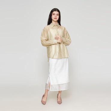 ZES Basic Lyocell Kemeja Oversize Wanita MELWT005 122383494