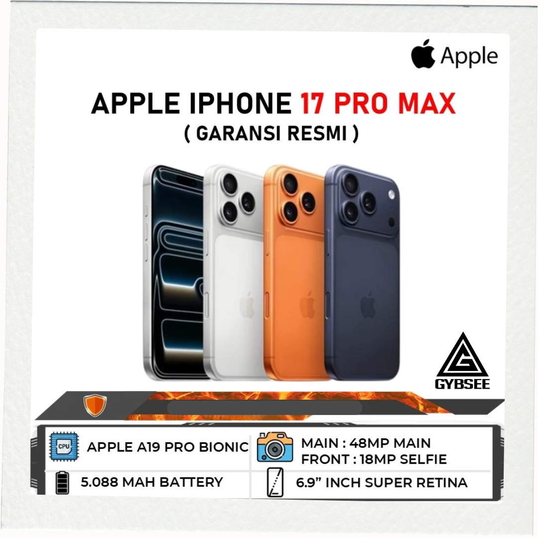 iPhone 17 Pro and Pro Max 256GB I 512GB I 1TB I 2TB Garansi Resmi IBOX Indonesia
