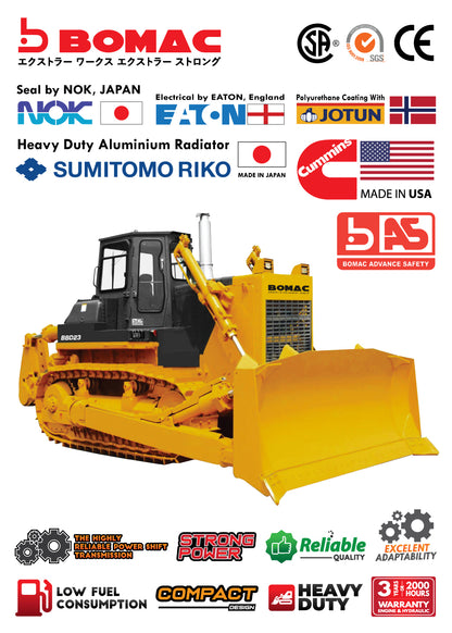 BOMAC Hydraulic Crawler Bulldozer BBD23