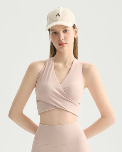 SPORTBRA WITH FIXED BRAPAD - HALTER DESIGN BRA RIANA