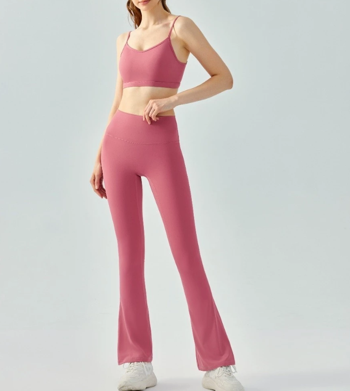 One Set Premium Sports Bra and Legging LEVINE Cutbray Olahraga Yoga Gym Golf