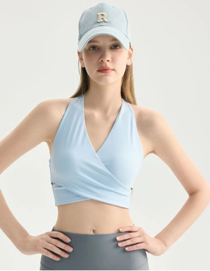 SPORTBRA WITH FIXED BRAPAD - HALTER DESIGN BRA RIANA