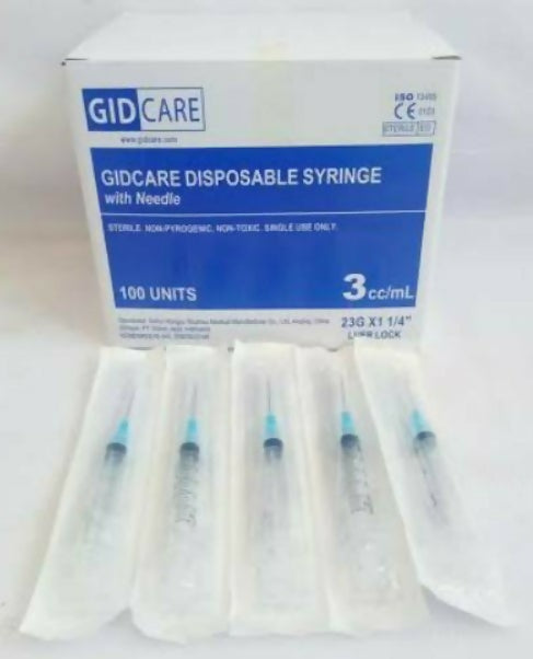 GidCare Disposable Syringe Spuit 3 Cc