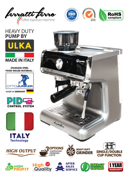 Coffee Espresso Machine Ferratti Ferro FCM5020 SPREZZATURA