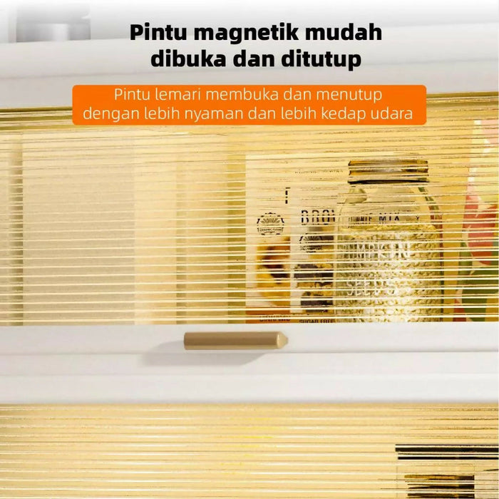 Rak Lemari Dapur/Rak Oven Microwave / Rak Kabinet Dapur/Rak Dapur Anti Debu/ Lemari Dapur Dengan Pintu/Rak dapur