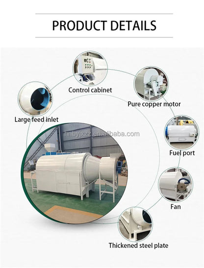 500kg Rotary Drum Dryer Corn Dryer Machine for Agriculture