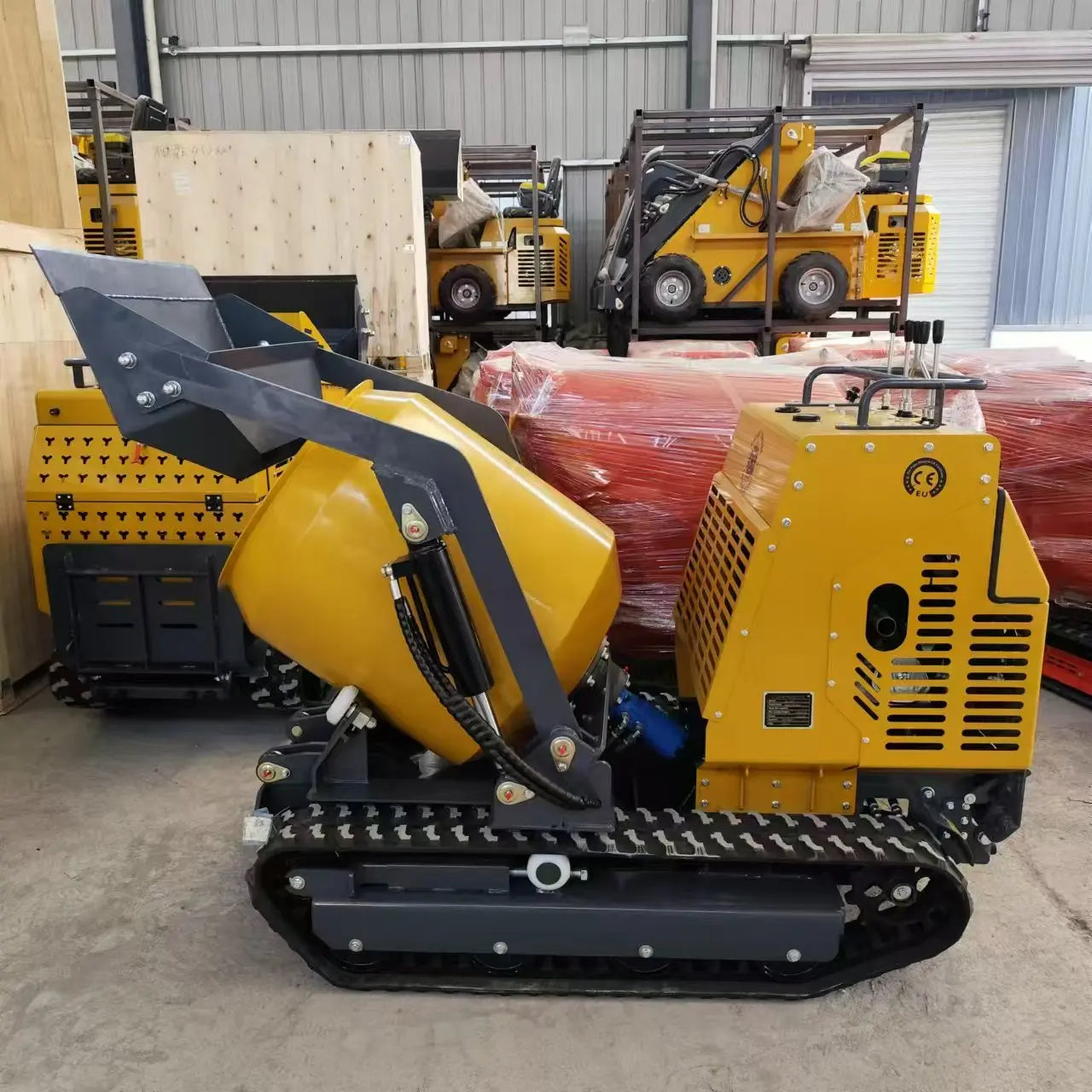 Best-Selling Skid Steer Loader Small Track Cement Mixer Various Agricultural Tools Diesel/Gas Roller Compactor Slip Steering