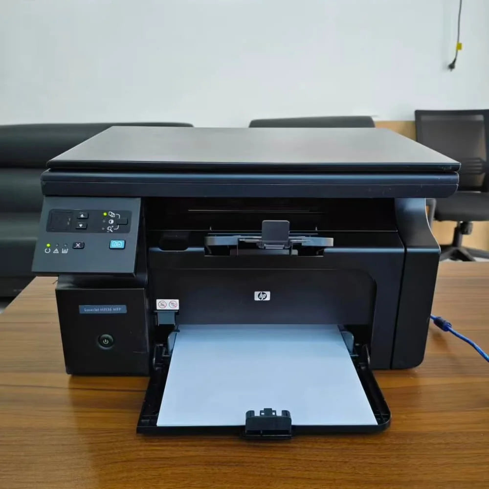 All-in-One Monochrome Flatbed Printer, Compact Small Printer Fit for 1213 1216 Office & Home
