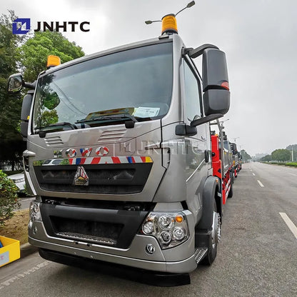 New HOWO Crane Truck 4X2 10T Flatbed Dropside Cargo Crane Truck With Straight Arm Boom Crane