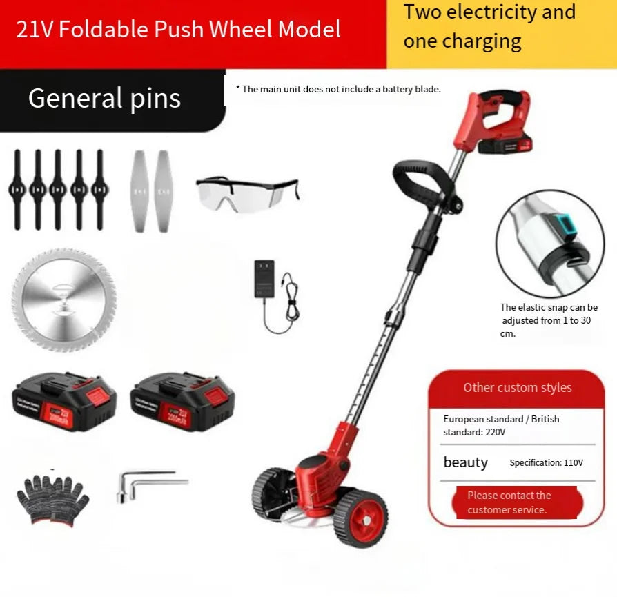 21v Battery Robot Lawn Mower with Wheels Lawn Mower Agricultural Cutting Machine Power Tool Remote Control Lawn Mower