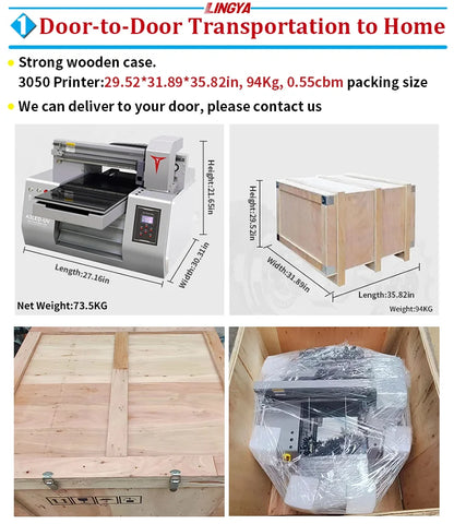 High Resolution Mini Digital UV Printer A3 UV Flatbed Printer Lingya A3 Desktop Inkjet Printer for Label Sticker Printing
