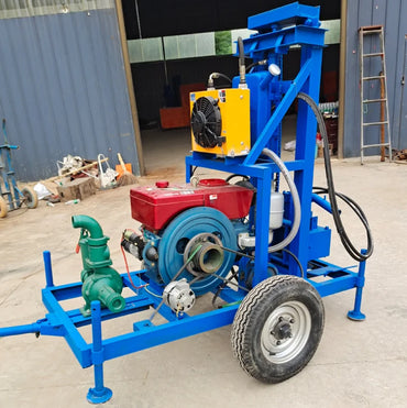 Electric Small Diesel Engine Hydraulic Portable Mine Drilling Rigs Diesel Underground Borehole Water Well Drilling Rig Machine