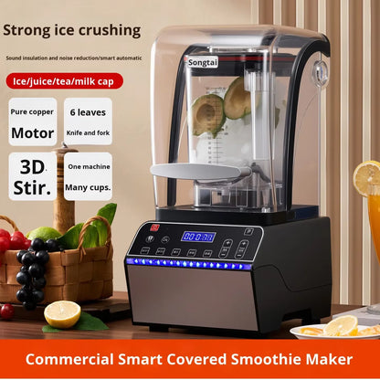 WANKAI Slush Machine Commercial Milk Tea Shop Special Cover Intelligent Fully Automatic Five-speed Adjustment Tea Extraction