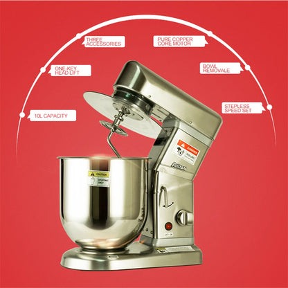 AST-B7S 7L Mixer Stand Food Mixers for Bakery With Dough Hook for Baking Heavy Duty 110V/220V Food Cake Stand Mixer