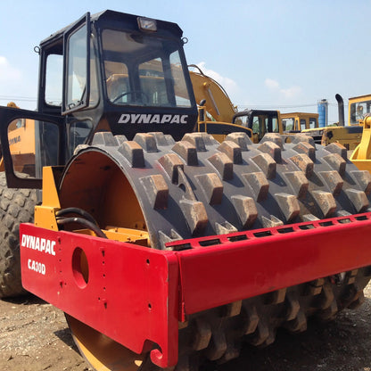 Excellent Low Price Used Dynapac CA30D Road Roller Sheep-foot Bumper Secondhand Road Roller Compactor CA25D Sale Engine